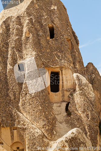 Image of Fairy houses stone cliffs