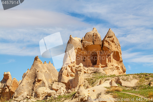 Image of Fairy houses stone cliffs