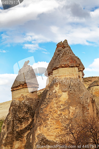 Image of Fairy houses stone cliffs