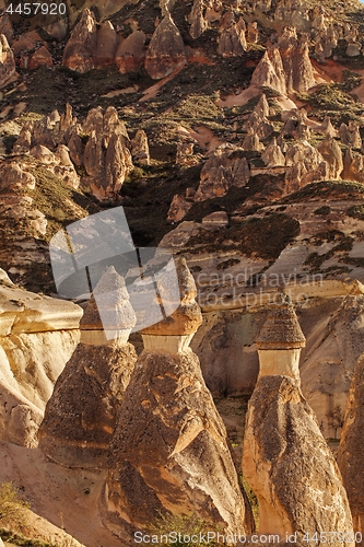 Image of Fairy houses stone cliffs