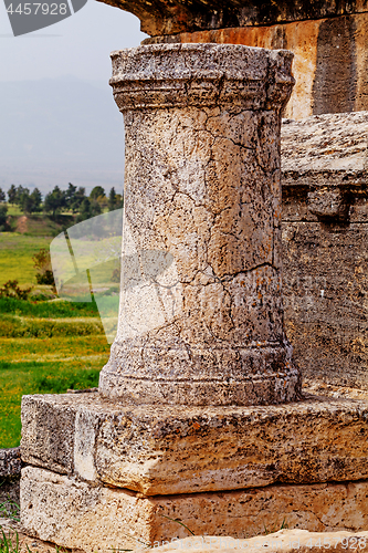 Image of Ruins of ancient city, Hierapolis near Pamukkale, Turkey