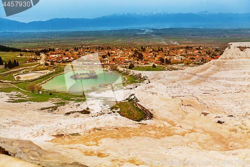 Image of Travertine hills in Hierapolis near Pamukkale, Turkey