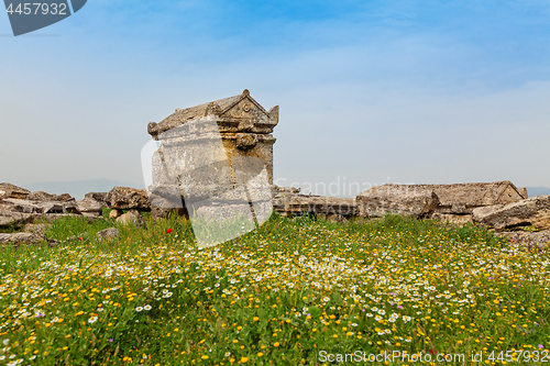 Image of Ruins of ancient city, Hierapolis near Pamukkale, Turkey