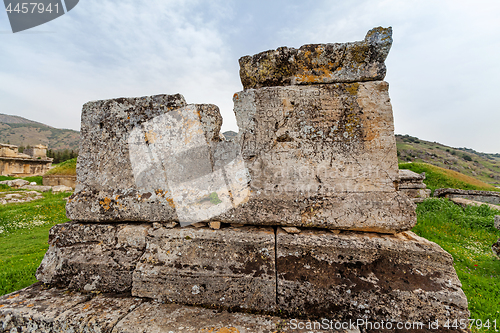 Image of Ruins of ancient city, Hierapolis near Pamukkale, Turkey