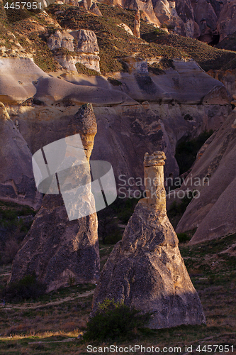 Image of Fairy houses stone cliffs