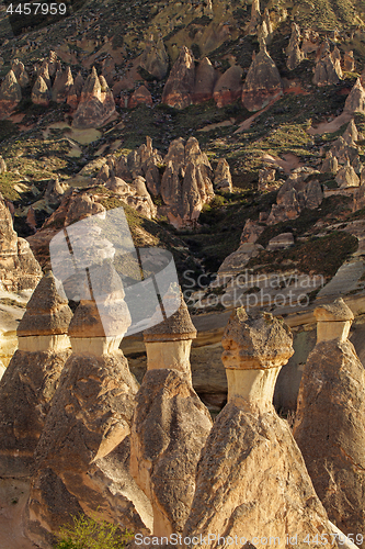 Image of Fairy houses stone cliffs