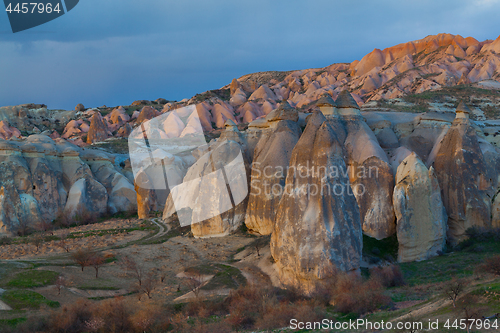 Image of Fairy houses stone cliffs