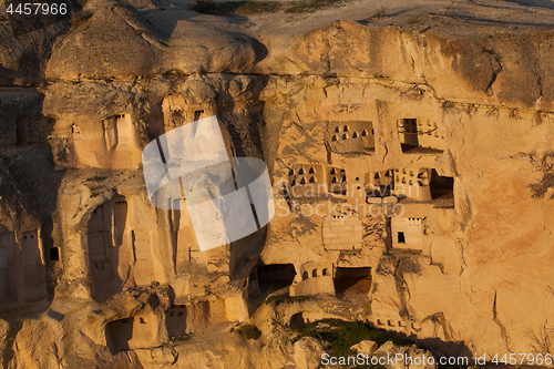 Image of Fairy houses stone cliffs