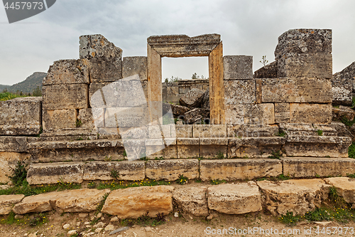 Image of Ruins of ancient city, Hierapolis near Pamukkale, Turkey