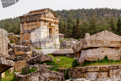 Image of Ruins of ancient city, Hierapolis near Pamukkale, Turkey