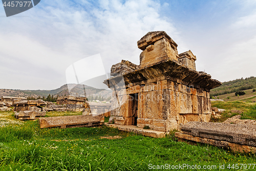 Image of Ruins of ancient city, Hierapolis near Pamukkale, Turkey