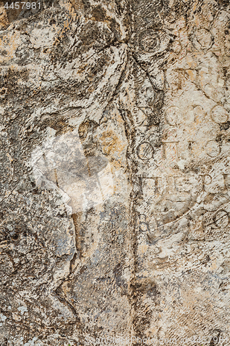 Image of Stone plate with inscriptions in ancient city Hierapolis