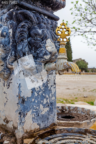 Image of Ancient decorative turkish tap.