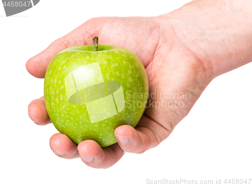 Image of Hand with green apple