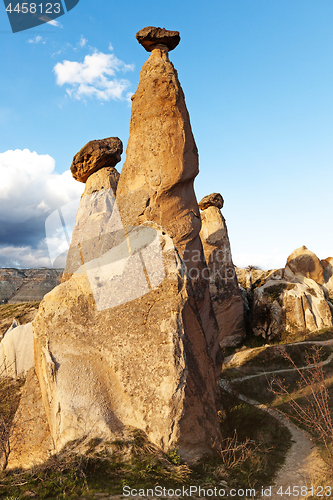 Image of Fairy houses stone cliffs