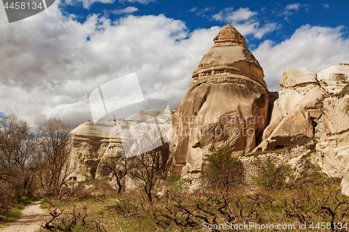 Image of Fairy houses stone cliffs