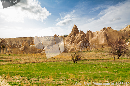 Image of Stone cliffs looks like a Fairy houses in Love valley