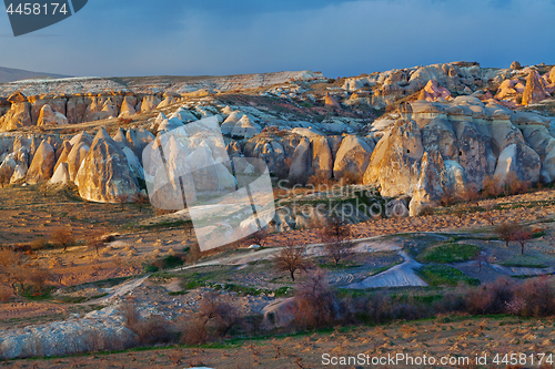 Image of Fairy houses stone cliffs