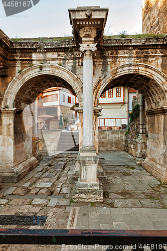 Image of The Hadriyan\'s Gate in Antalya city.