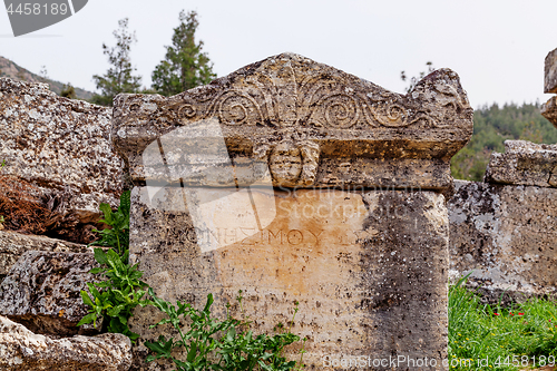 Image of Ruins of ancient city, Hierapolis near Pamukkale, Turkey