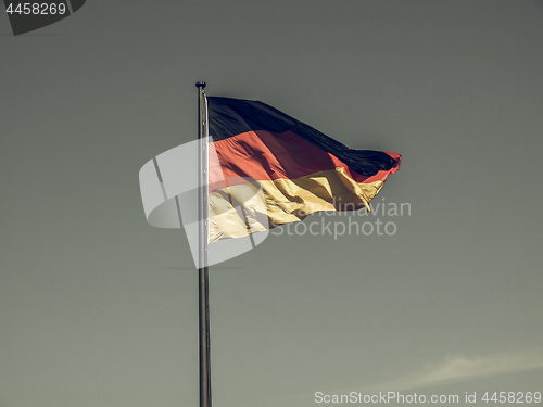 Image of Vintage looking German flag