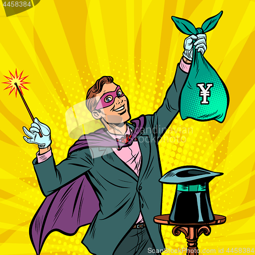 Image of Magician with yen money