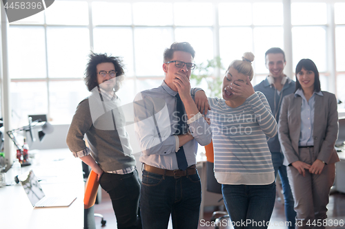 Image of Portrait of a business team At A Meeting