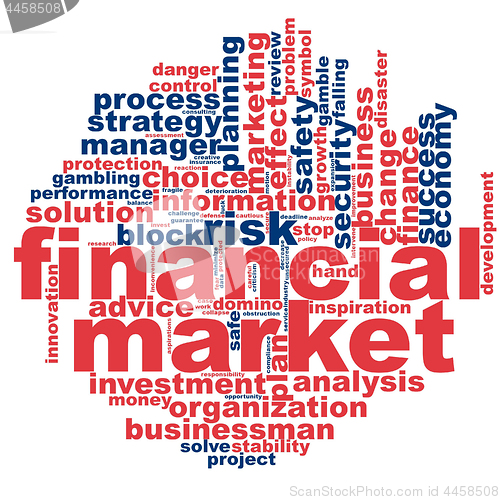 Image of Financial market word cloud