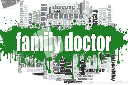 Image of Family doctor word cloud design