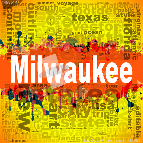 Image of Milwaukee word cloud design