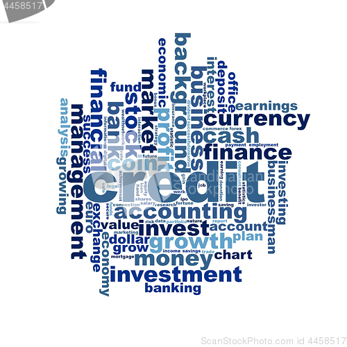 Image of Credit word cloud