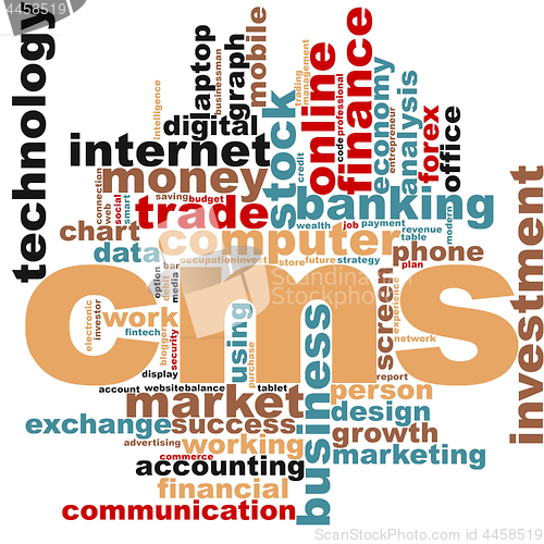 Image of CMS word cloud