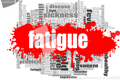 Image of Fatigue word cloud design