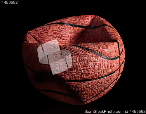 Image of Deflated old basketball