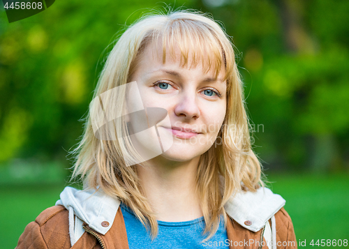 Image of Woman portrait at spring park