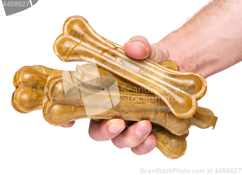 Image of Hand with dog bone