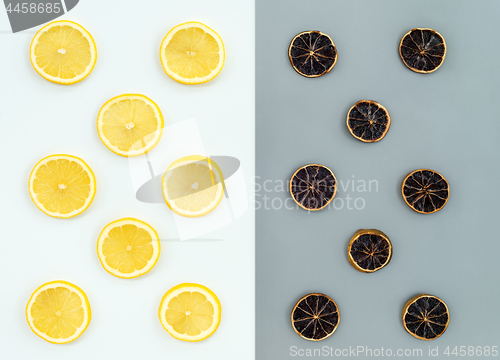 Image of Fresh and dried lemon slices