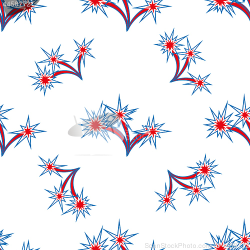 Image of Abstract seamless background with fireworks pattern