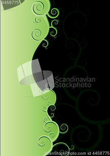 Image of Green floral background