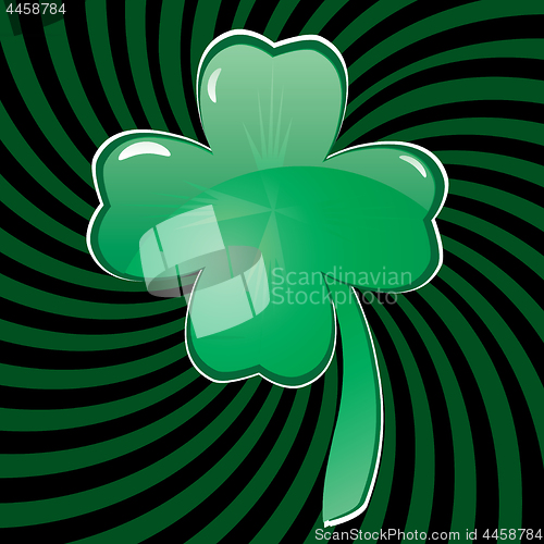 Image of Glass clover for St. Patrick`s day