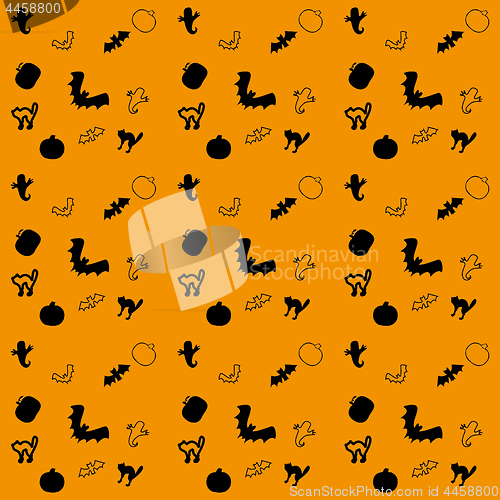 Image of Haloween seamless background, part 1