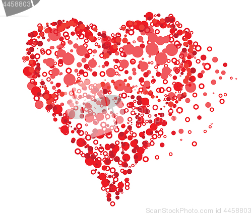 Image of Valentine card made from bubble