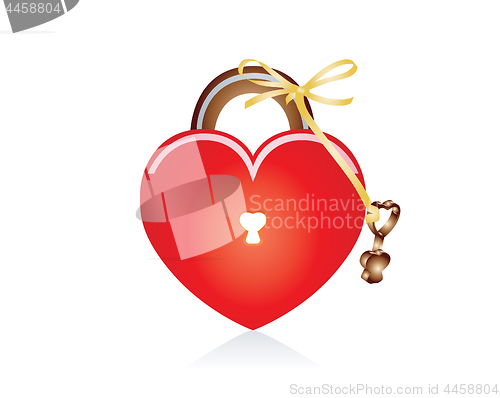 Image of Valentine Card, Present to lovely person a key from your heart