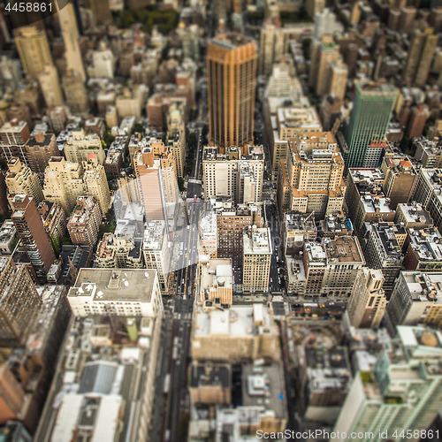 Image of Top view of New York City