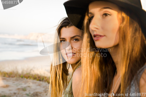 Image of Girls near the beach