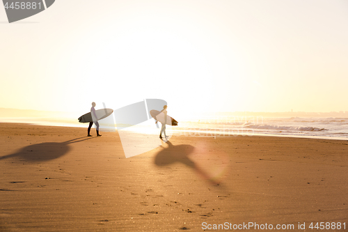 Image of Surfers on the beach