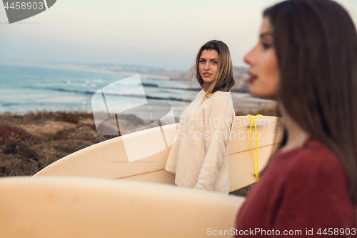 Image of Surfer girls