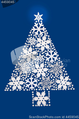 Image of Snowflake Christmas Tree