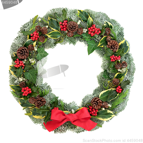 Image of Winter and Christmas Wreath