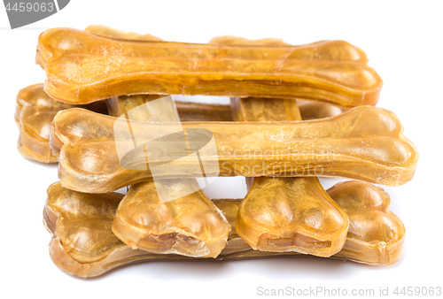 Image of Dog bone food on white